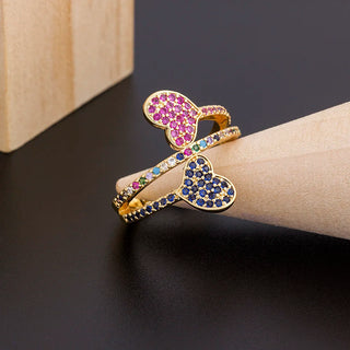 Large Heart & Heart Dangle Rings - 8 Styles
