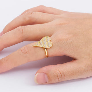 Large Heart & Heart Dangle Rings - 8 Styles