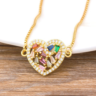 Heart Pendant Necklace - 11 Styles