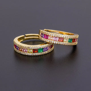 Colourful Rainbow Statement Ring - 12 Styles