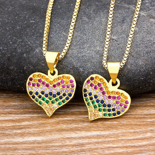 Heart Pendant Necklace - 11 Styles