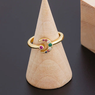Natural Mineral Stone Adjustable Rings - 12 Styles