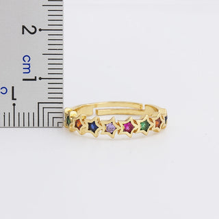 Natural Mineral Stone Adjustable Rings - 12 Styles