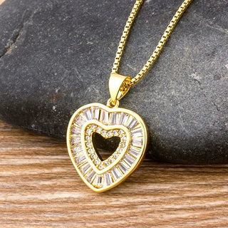 Heart Pendant Necklace - 11 Styles