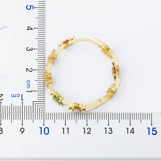 Luxury Rhinestone Hoop Earrings - 6 Styles