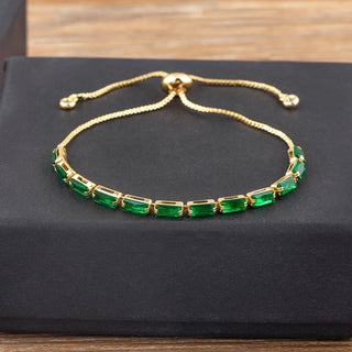 Crystal Link Chain Bracelet - 7 Colours
