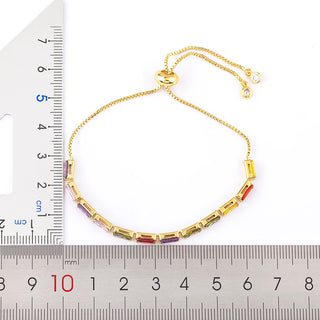 Crystal Link Chain Bracelet - 7 Colours