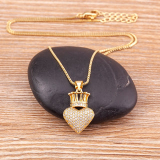 Kingdom Heart Crown Charm Necklace