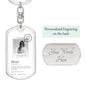 Mother's Day Keychain w/ Personalized Engraving and Photograph