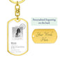 Mother's Day Keychain w/ Personalized Engraving and Photograph