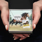 Horse Personalized Name Necklace and Custom Cartoonified Message Card