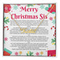 Merry Christmas For Sister. Personalized Name Necklace