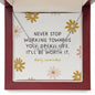 Daily Reminder Personalized Necklace