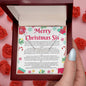 Merry Christmas For Sister. Personalized Name Necklace