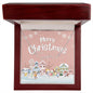Merry Christmas Personalized Name Necklace for Her