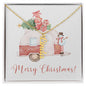 Merry Christmas Personalized Name Necklace
