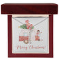 Merry Christmas Personalized Name Necklace