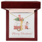 Merry Christmas Personalized Name Necklace