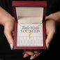 Take What You Need Name Necklace