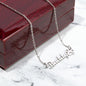Dog Personalized Name Necklace and Custom Cartoonified Message Card