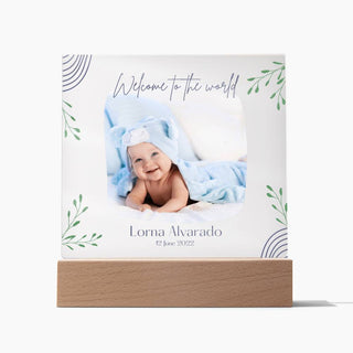 New Baby | Personalized | Square Acrylic Plaque