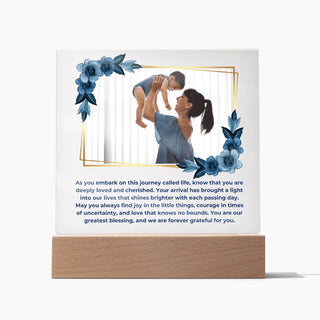New Baby | Personalized | Square Acrylic Plaque