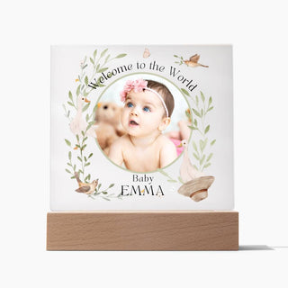 New Baby | Personalized | Square Acrylic Plaque