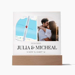 Engagement | Personalized | Square Acrylic Plaque