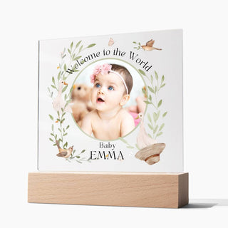 New Baby | Personalized | Square Acrylic Plaque