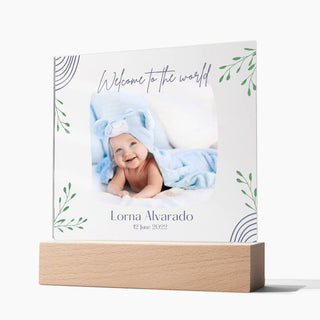 New Baby | Personalized | Square Acrylic Plaque