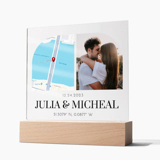 Engagement | Personalized | Square Acrylic Plaque