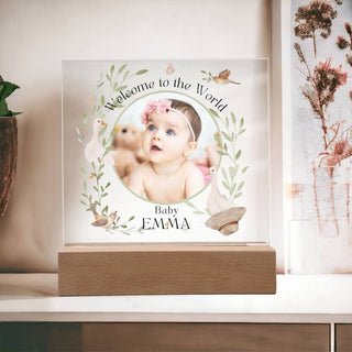 New Baby | Personalized | Square Acrylic Plaque