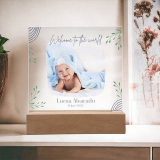 New Baby | Personalized | Square Acrylic Plaque