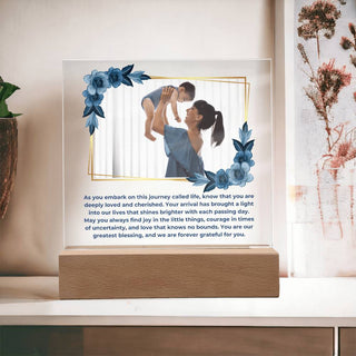 New Baby | Personalized | Square Acrylic Plaque
