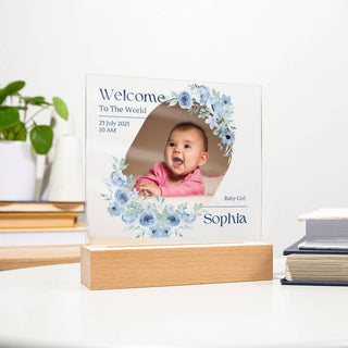 New Baby | Personalized | Square Acrylic Plaque