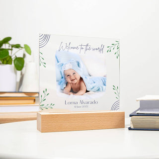 New Baby | Personalized | Square Acrylic Plaque