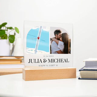 Engagement | Personalized | Square Acrylic Plaque