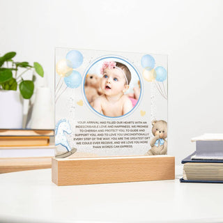 New Baby | Personalized | Square Acrylic Plaque