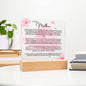 Mother Personalized Square Acrylic Plaque