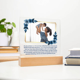 New Baby | Personalized | Square Acrylic Plaque