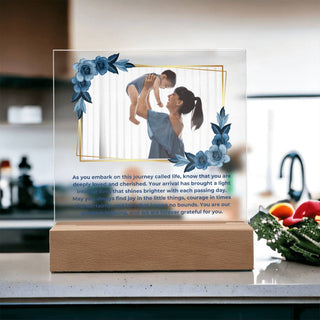New Baby | Personalized | Square Acrylic Plaque