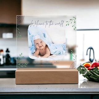 New Baby | Personalized | Square Acrylic Plaque