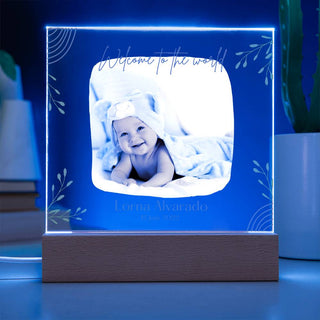 New Baby | Personalized | Square Acrylic Plaque