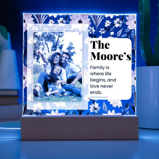Family | Personalized | Acrylic Plaque