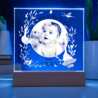 New Baby | Personalized | Square Acrylic Plaque
