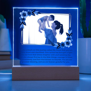 New Baby | Personalized | Square Acrylic Plaque