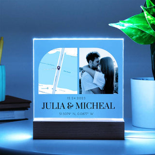 Engagement | Personalized | Square Acrylic Plaque