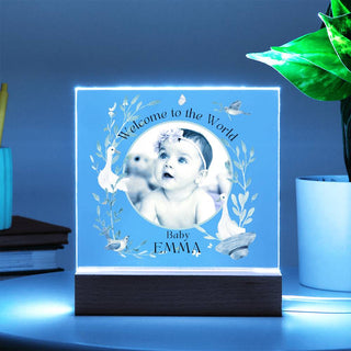 New Baby | Personalized | Square Acrylic Plaque