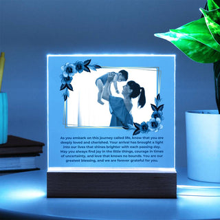New Baby | Personalized | Square Acrylic Plaque