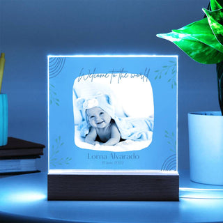 New Baby | Personalized | Square Acrylic Plaque